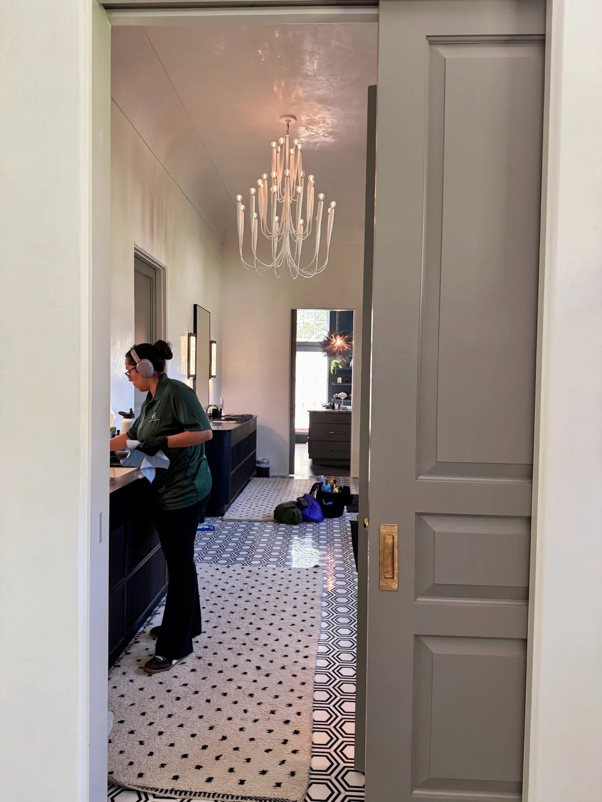 Professional cleaning team